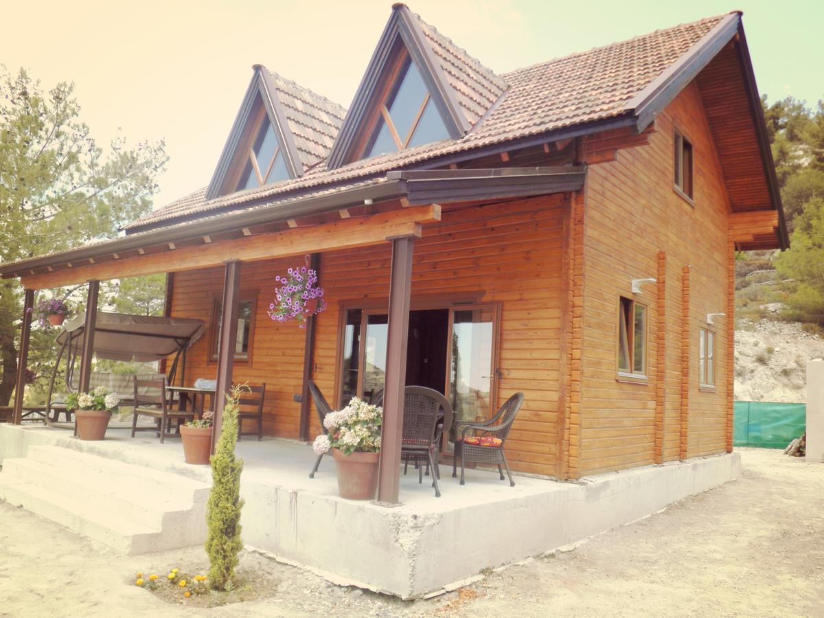 Villa Agros Timber Log House Extérieur photo