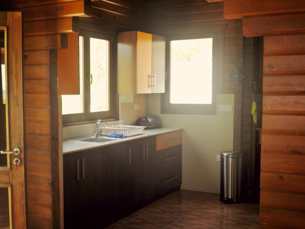Villa Agros Timber Log House Extérieur photo