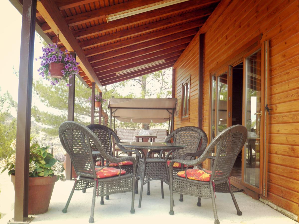 Villa Agros Timber Log House Extérieur photo