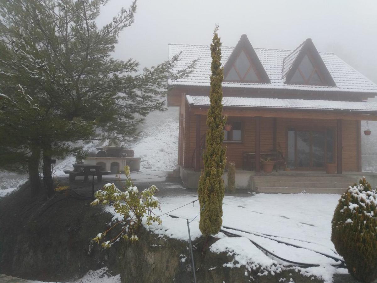 Villa Agros Timber Log House Extérieur photo