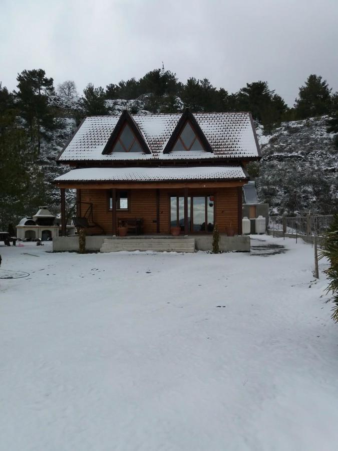 Villa Agros Timber Log House Extérieur photo